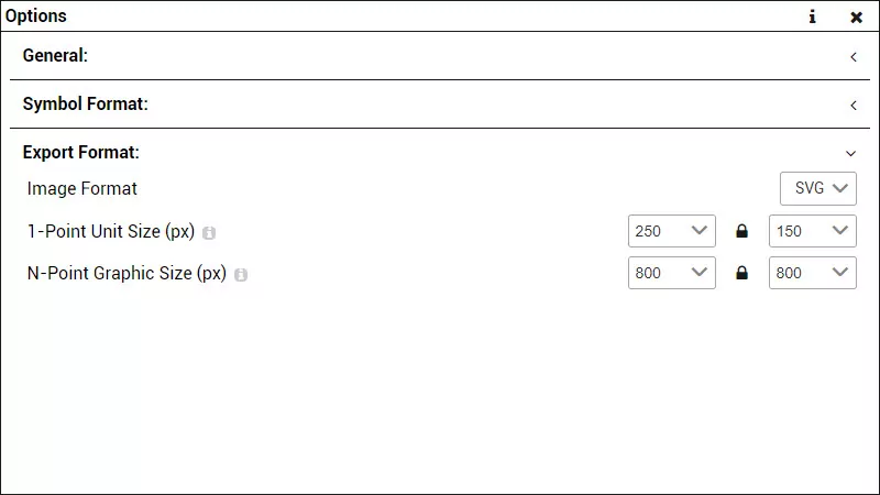 Image Export Settings of Military Symbol